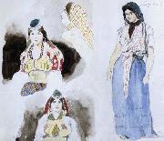 Eugene Delacroix Moroccan Women France oil painting artist